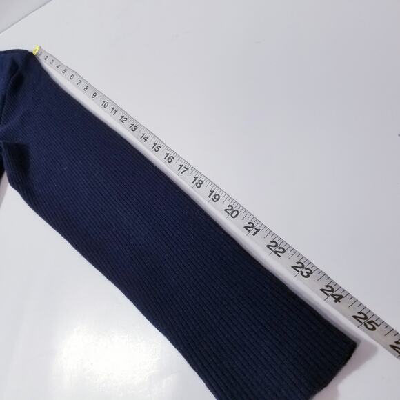 Peter Millar Wool Blend Navy Woven Ribbed Knit Quilted Bomber Jacket - Picture 7 of 16